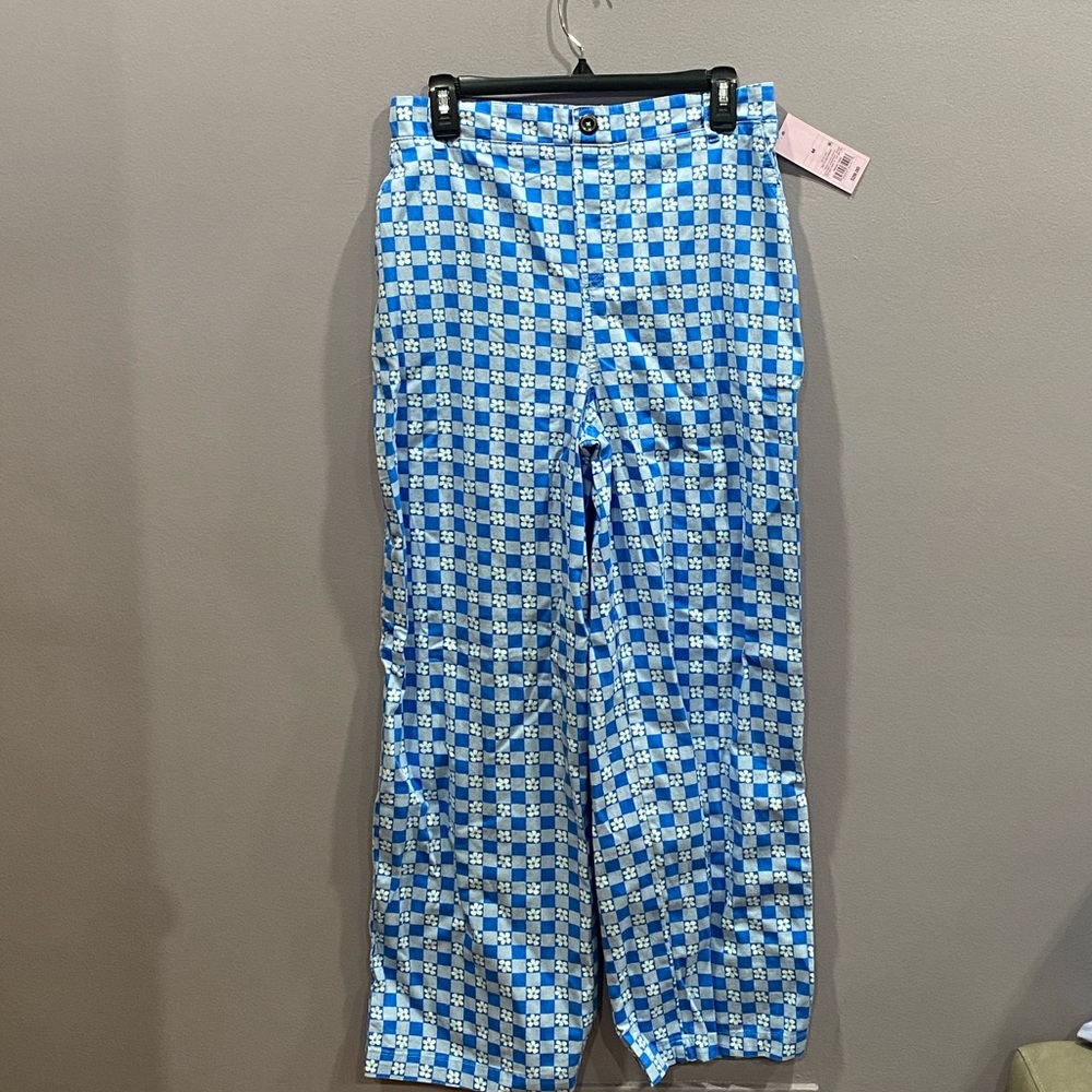 Flower pants with elastic band